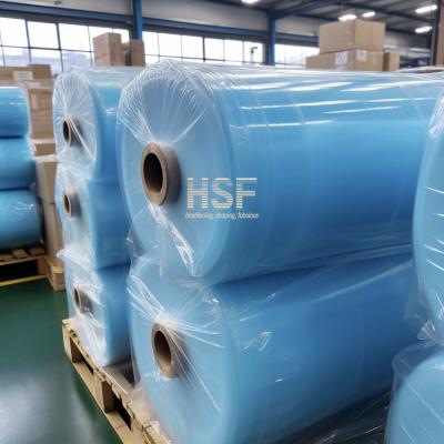 Cina SGS Blu Monoassiale orientato polietilene pellicola di plastica polifolio rotolo in vendita