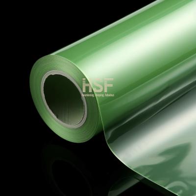 China 20 micron groene PET-releasefilm met eenzijdige siliconencoating Te koop