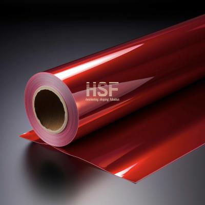 China 75um Red PET Fluorosilicone Release Liner Transparent Pet Film for sale