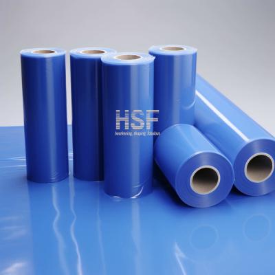 China 150 Micron Volatile Corrosion Inhibitor Film Translucent Blue VCI Stretch Film for sale