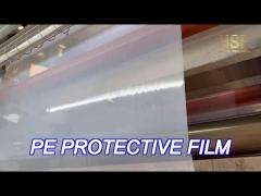 high quality pe self-adhesive, protective film, 150gf/25mm, clear, durable, easy to apply, removable