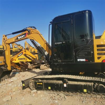 China Year 2022 Used Mini Excavators SY60 For Sale By Largest Used Excavator Trader 0.10-0.28 CBM for sale