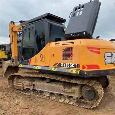 China Cheapest Top Brand Used Chinese Excavators Machine SANY 155C-9 For Sale 0.50~0.65 CBM for sale