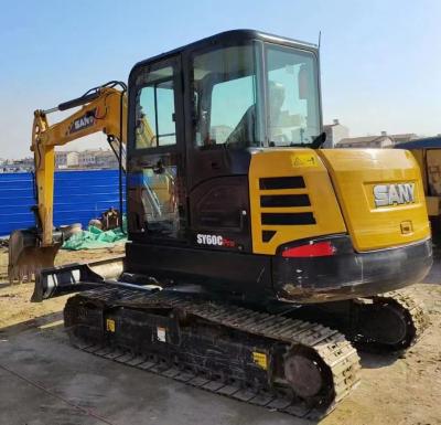 China Used Chinese Brand Sany SY60C Excavators 6 Ton Second Hand Hydraulic Excavators Small Machinery In China For Sale 0.25mÂ ³ for sale