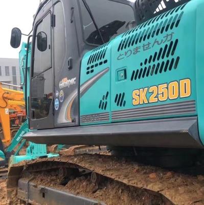 China Cheap Price 2020 Used 25 Ton Kobelco SK250D Digger Excavators Construction Machine From China 1.1/0.67/1.7 CBM for sale