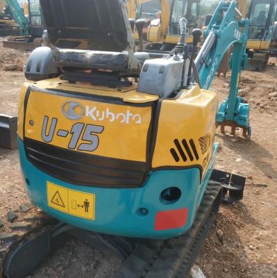 China Used Mini Digger Used Kubota U15 1.5 Ton Excavator For Cheap Price 0.04 CBM for sale