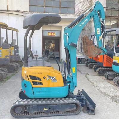 China Used Earth Moving Machinery Mini Excavator Kubota micro U17 1.7 ton for sale 0.035 CBM for sale