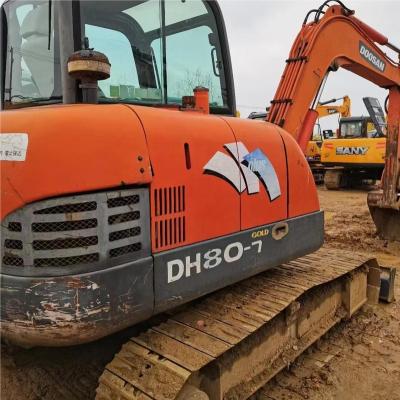 China Welcome Consult 8 Tons 2019 Doosan Excavator Used Korean Models DH80-7 0.28 CBM for sale