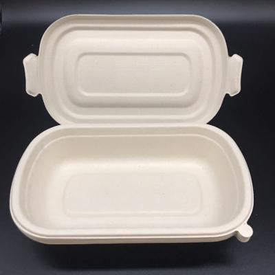 China Disposable Eco-Friendly Quick Bagasse Box Bagasse Food Packing Sugarcane Lunch Biodegradable Food Container for sale