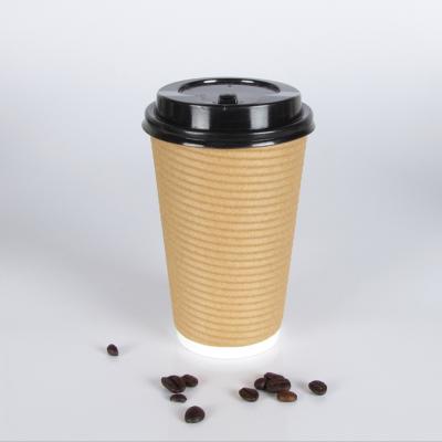 China DOUBLE WALL Corrugated Paper Cups Double Wall Corrugated Hot Drink Coffee Mug for sale