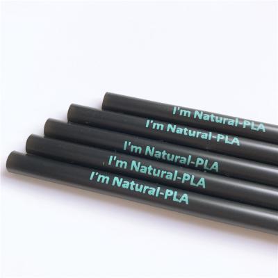 China Disposable 100% Biodegradable PLA Straws No Cornstarch Plastic Straws for sale