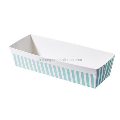 China Disposable Custom Rectangle Cake Pan Disposable Bread Loaf Pans Bread Tray for sale