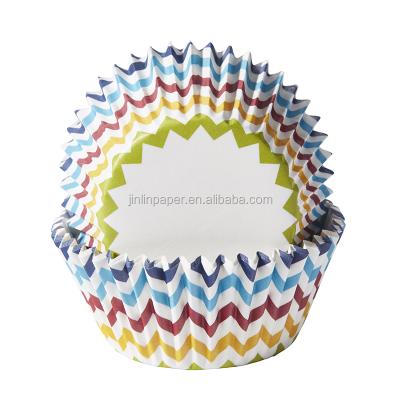 China Disposable Colored Cup Cake Liner Paper Cupcake Strips Paper Wrappers for sale