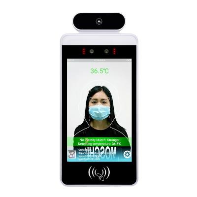 China Hot Selling 8 Inch Motion Detection Face Recognition And Temperature Machine Temperature Scanner With Temperature Camera for sale