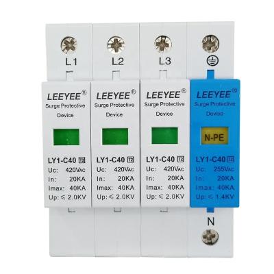 China 3P+N-PE 40KA Class 2 AC Surge Protection Device LY1-C40 3P+N-PE LY1-C40 3P+N-PE for sale