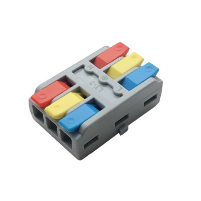 China 0.5-4.0mm2 Conductor Quick Splicing Push In Wire Connector Electrical Butt Terminal Block for sale