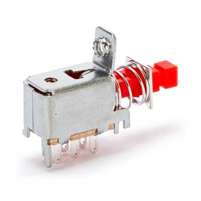 China Double row six pin side horizontal socket handle power main switch lockless direct key switch PS-22F06 for sale