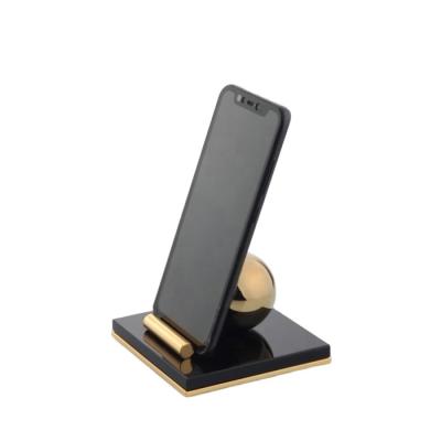 China High Quality Adjustable Metal Cell Phone Holder Cell Phone Mount with Crystal Padded Adjustable Mounting Clamp for iPhone 4-12