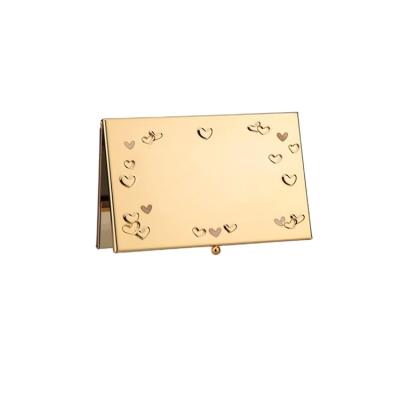 China Portable Hot Sale Multi Heart Factory Golden Name Card Cases for sale