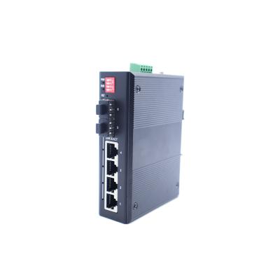 China LACP 4*10/100/1000 Base-TX RJ45 Ports and 2*100/1000 Base-FX SFP Ports Industrial Ethernet Switch for sale