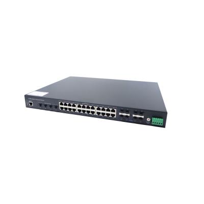 China LACP 4*10G SFP+ 8 Gigabyte Combo (TP+SFP) and 16*10/100/1000M Base-TX Ports Industrial Ethernet Switch for sale