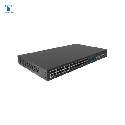 China Delay time <7us Todahika 4xGigabit SFP and 32x10/100/1000M Base-T Ports 72 Gpbs 10/100/1000M Ethernet Switch for sale