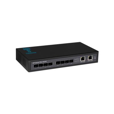 China Delay time <5us Professional 2*10/100/1000 Base-T and 8*Gigabit SFP Ports 32 Gpbs Ethernet Switch for sale