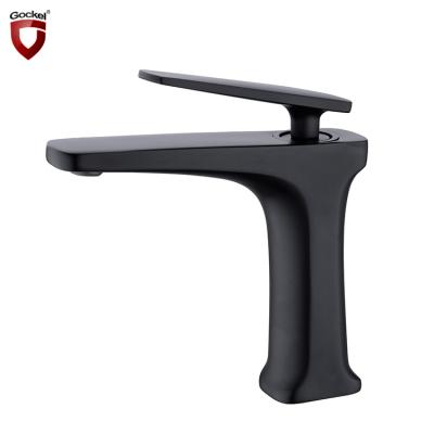 China Low Metered Faucets Gockel Factory Supply Price Polished Single Handle One Hole Basin Faucet Water Tap for sale