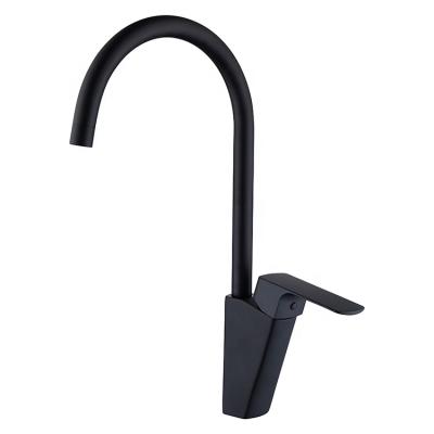 China China Supplier Black Kitchen Faucets Electric Sink Faucet Single Hole Deck-Mounted Brass Kitchen Faucet Durable for sale