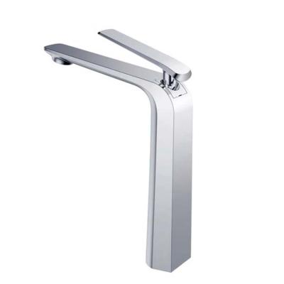 China Single Lever Single Lever Metered Brass Hot And Cold Water Taps Chrome Wash Mixer Tap Bathroom Basin Faucet for sale