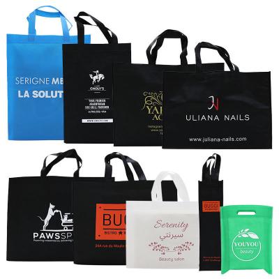 China Foldable Custom Logo Stock Reusable Grocery Packaging Tote Bag for sale