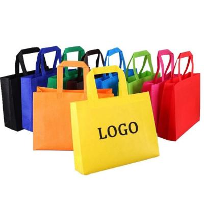 China Custom Logo Non Woven Bag Reusable Shopping  Handled Bag for sale