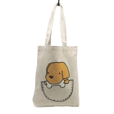 China Custom Printed Cotton Canvas Shopping Bags with Eco-friendly Material for sale