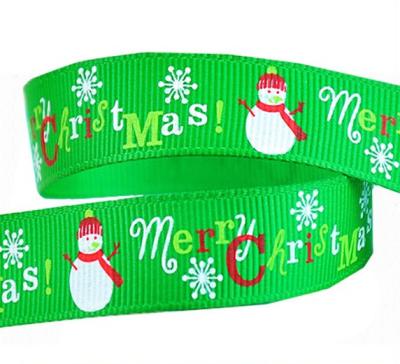 China Gift Wrapping Custom Grosgrain Ribbon with Logo Screen Printed Embossed 1/4'' Width for sale