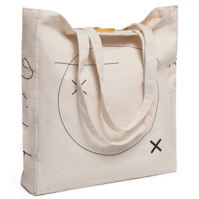 China Shopping Reusable Cotton Tote Bag with Personalized Blank Canvas Design for sale