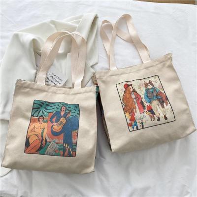 China OEM Customized Heavy-duty Cotton Canvas Shopping Tote Bag with Customized Logo Design for sale