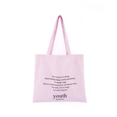 China Customized Color Non-Woven Canvas Shopping Tote Bag In Any Size for sale