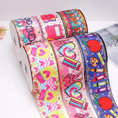 China Custom Printed Grosgrain Ribbon for Hair Bows Craft Suppliers for sale