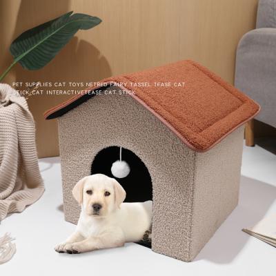 China Collapsible Pet Room Housing Ottoman-Stool Removable Small Pet Bed Cover for sale