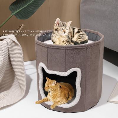 China Collapsible Cover Stool Cover Small Pet House Collapsible Pet Bed for sale