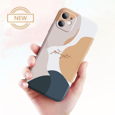 China Fashionable Luxury Morandi Color Shockproof Soft Silicone Cover for Iphone 12 pro Max for Iphone 11/12/13 pro Max for sale