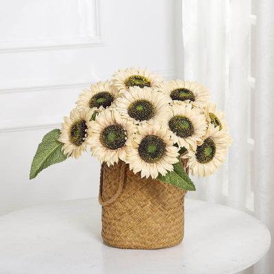 China Natural Clearance Roses Fragrance Treatment Touch Table Decorative Single Branch Sunflower for sale