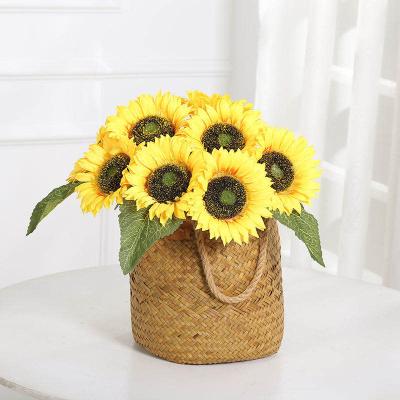 China Party High Quality Artificial Flowers For Wedding Decoration Branch Flower Single Sunflowers for sale