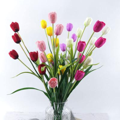 China decorative flowers & Artificial Flower Garlands Export Flower Tulip Flowers for sale