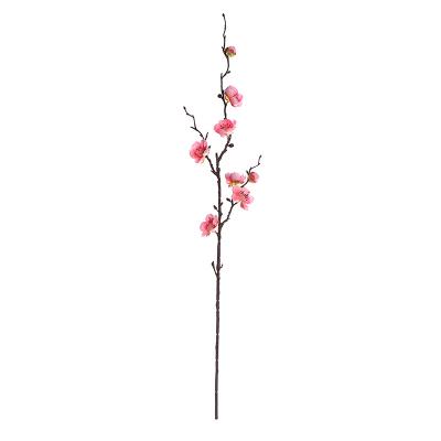 China Classic Wintersweet Plum Blossom Artificial Flowers Faux Cherry Silk Plants Wedding Home Decor for sale