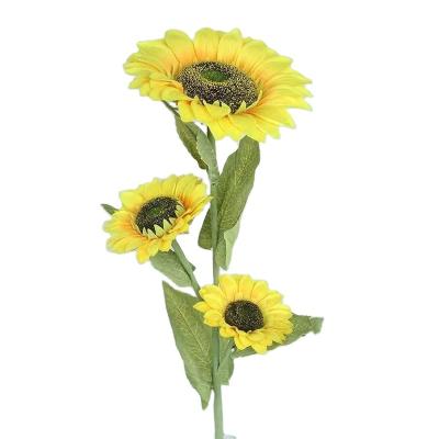 China Various Plant Home Decorative High Quality Artificial Sunflower Large for sale