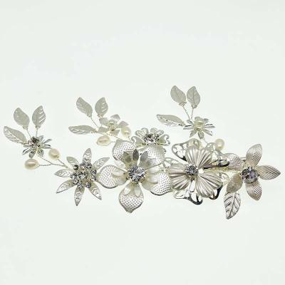 China Wedding headband SHSS2079 fashion gift set full rhinestone hair comb wedding bridal handmade hair accessories for sale