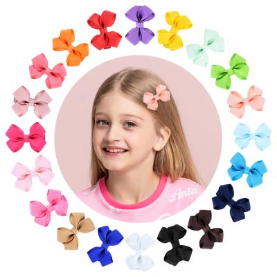 China Baby Hair Accessories Twist Leaf Bow Kids Stereo Baby Hair Clips 2