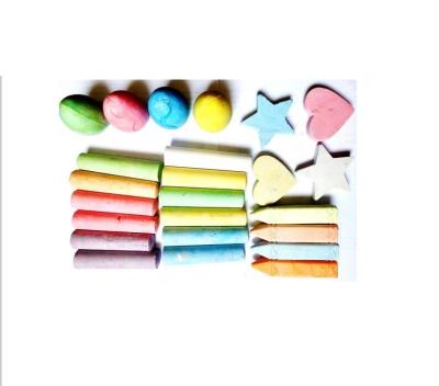 China high quality cheap price kids irregular shape street promotion gift 24pcs sidewalk street chalk 105*25*22mm /customized for sale