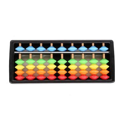 China Rainbow Beads Abacus 9 Rods ABS Plastic Soroban Student for sale